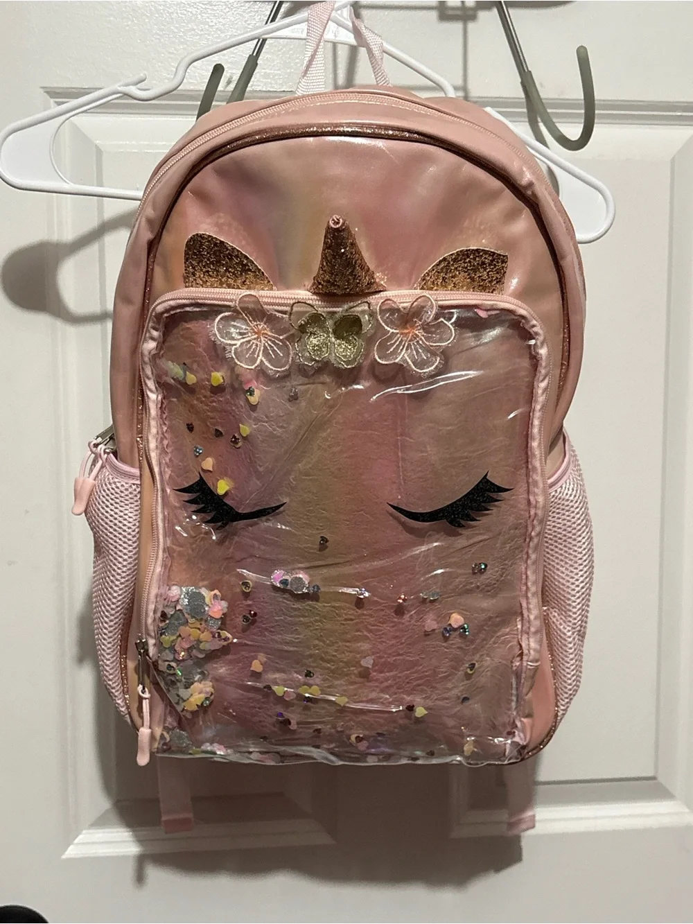 Kids Pink Unicorn Sequin Backpack